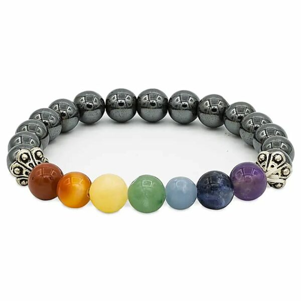 Bracciale chakra in ematite