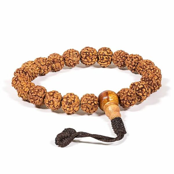 Mala con 5 semi mukhi Rudraksha.